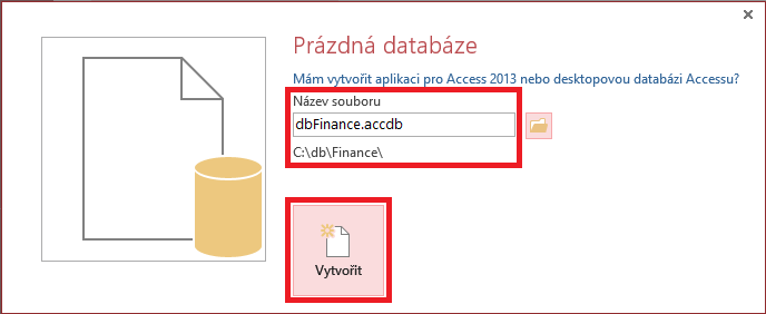 Osobní finance v MS Access