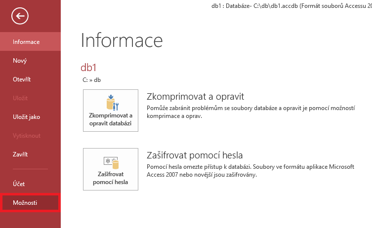 Základy Microsoft Access