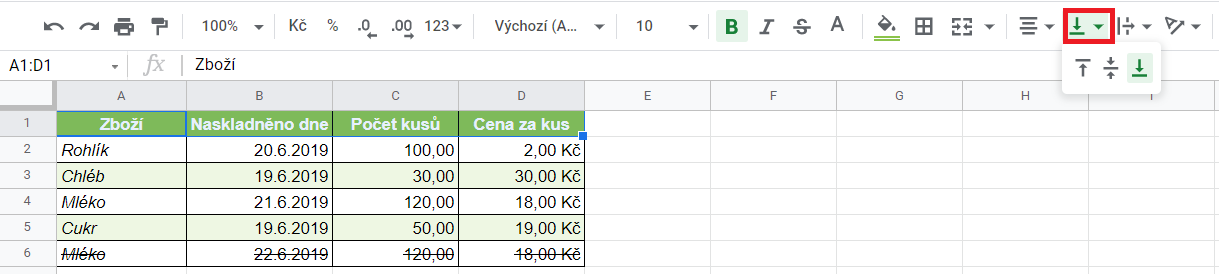 Základy - Google Tabulky (Sheets)