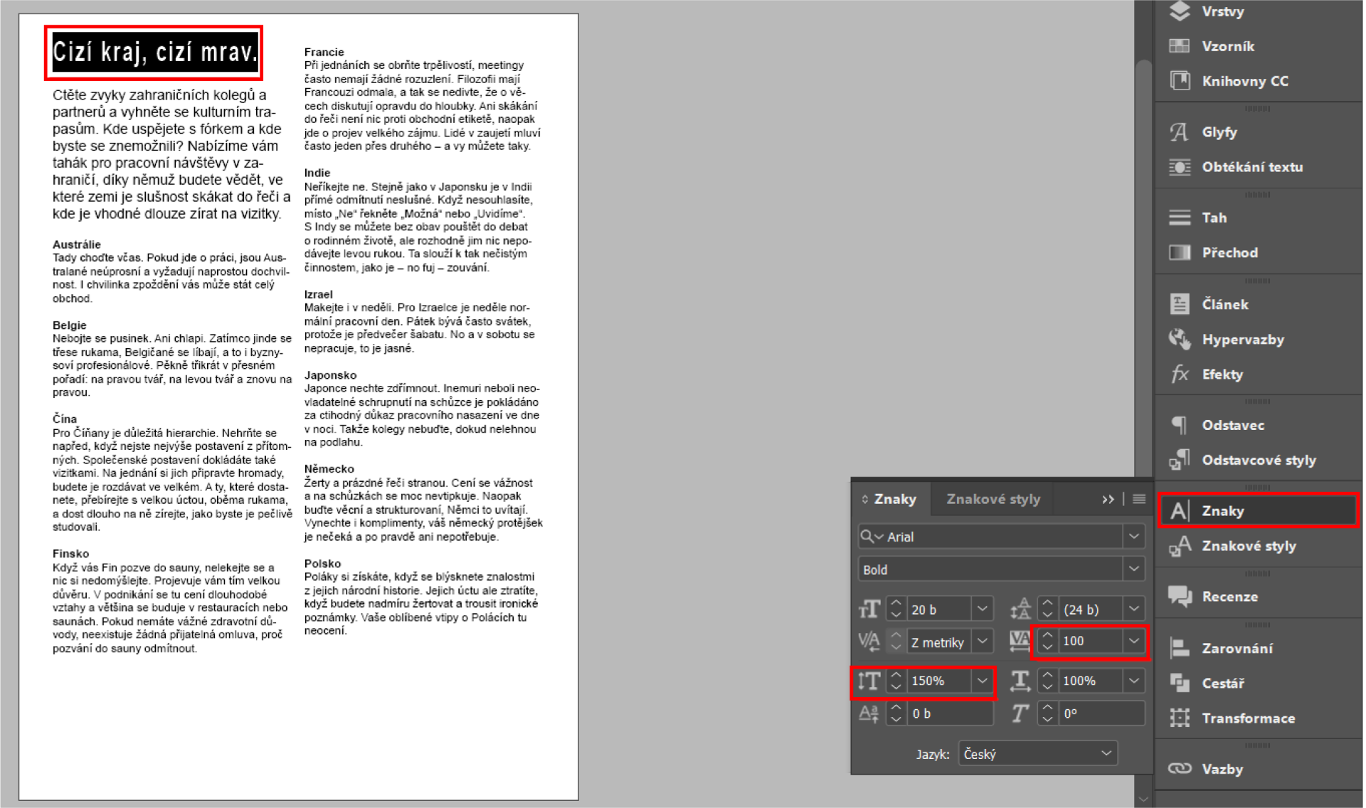 uprava_nadpisu - Pokročilá tvorba v Adobe InDesign