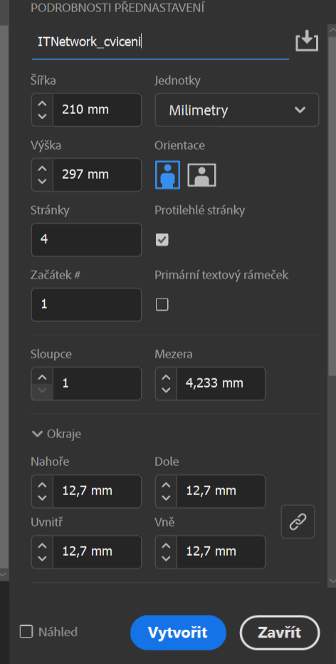 Základy Adobe InDesign