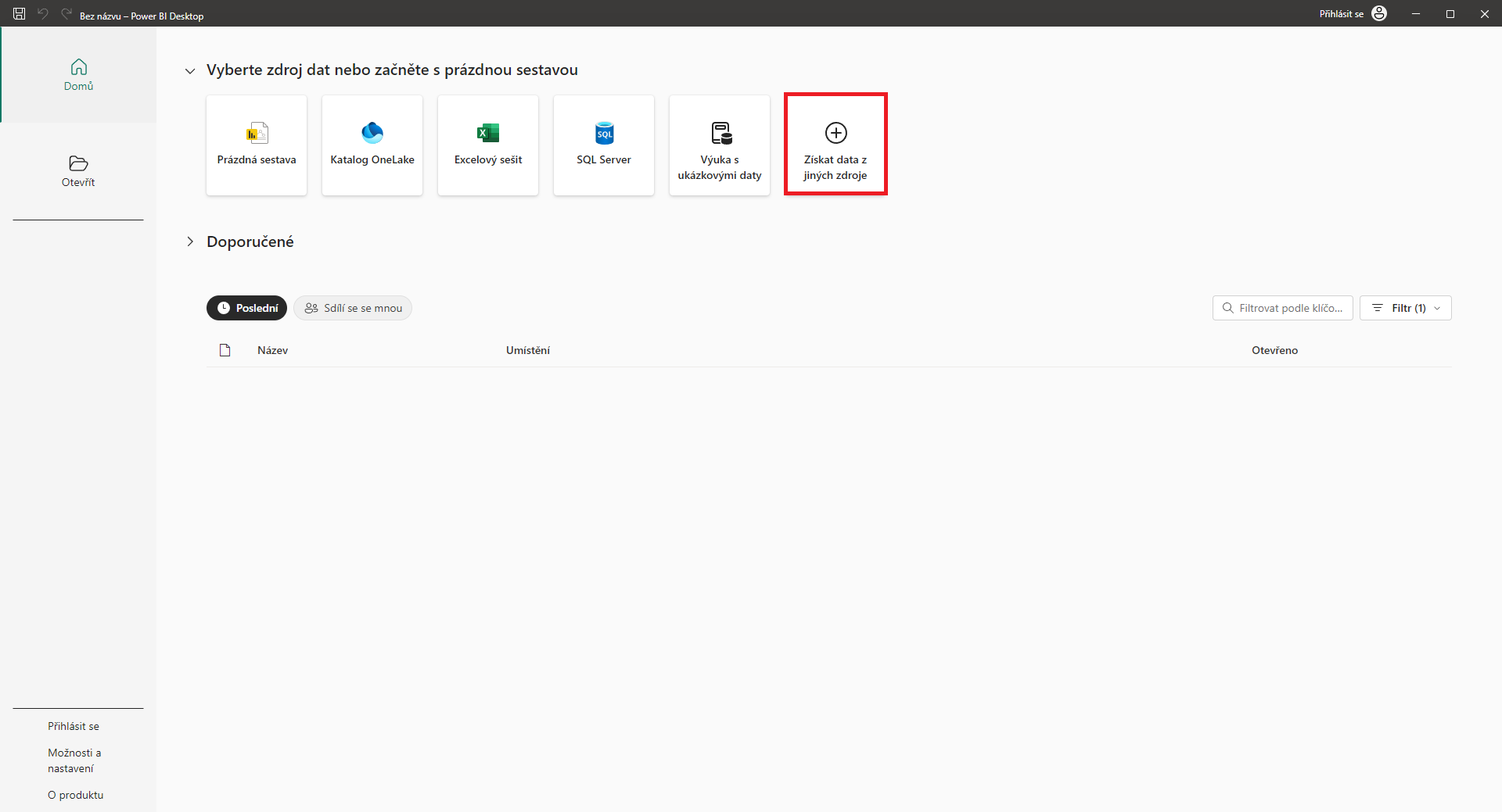 Import dat z jiného zdroje - Datová analýza s Power BI