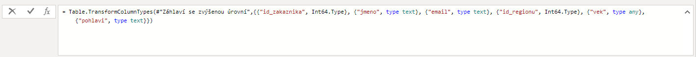 Jazyk M - Datová analýza s Power BI