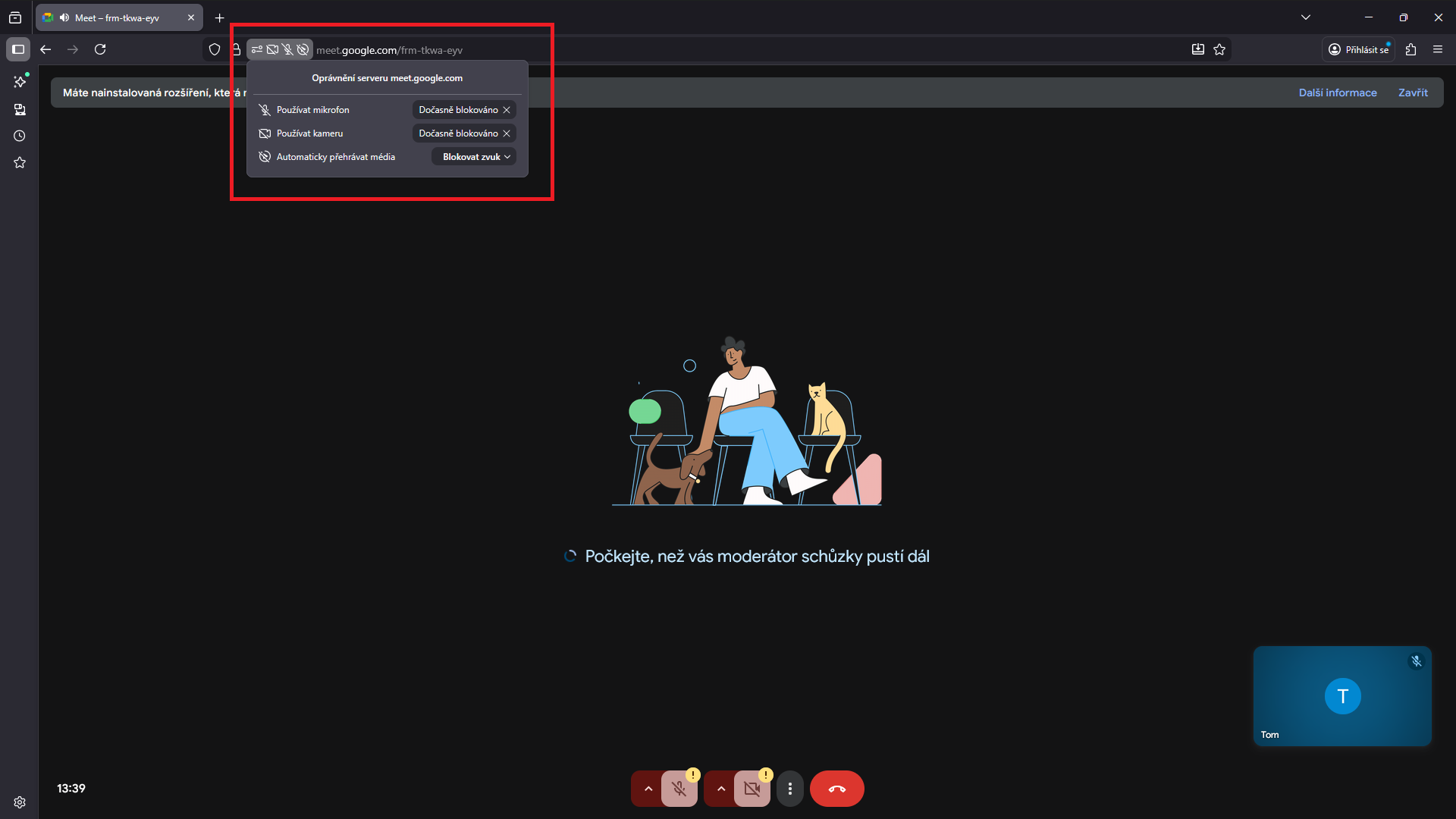 Nastavení povolení Mozilla