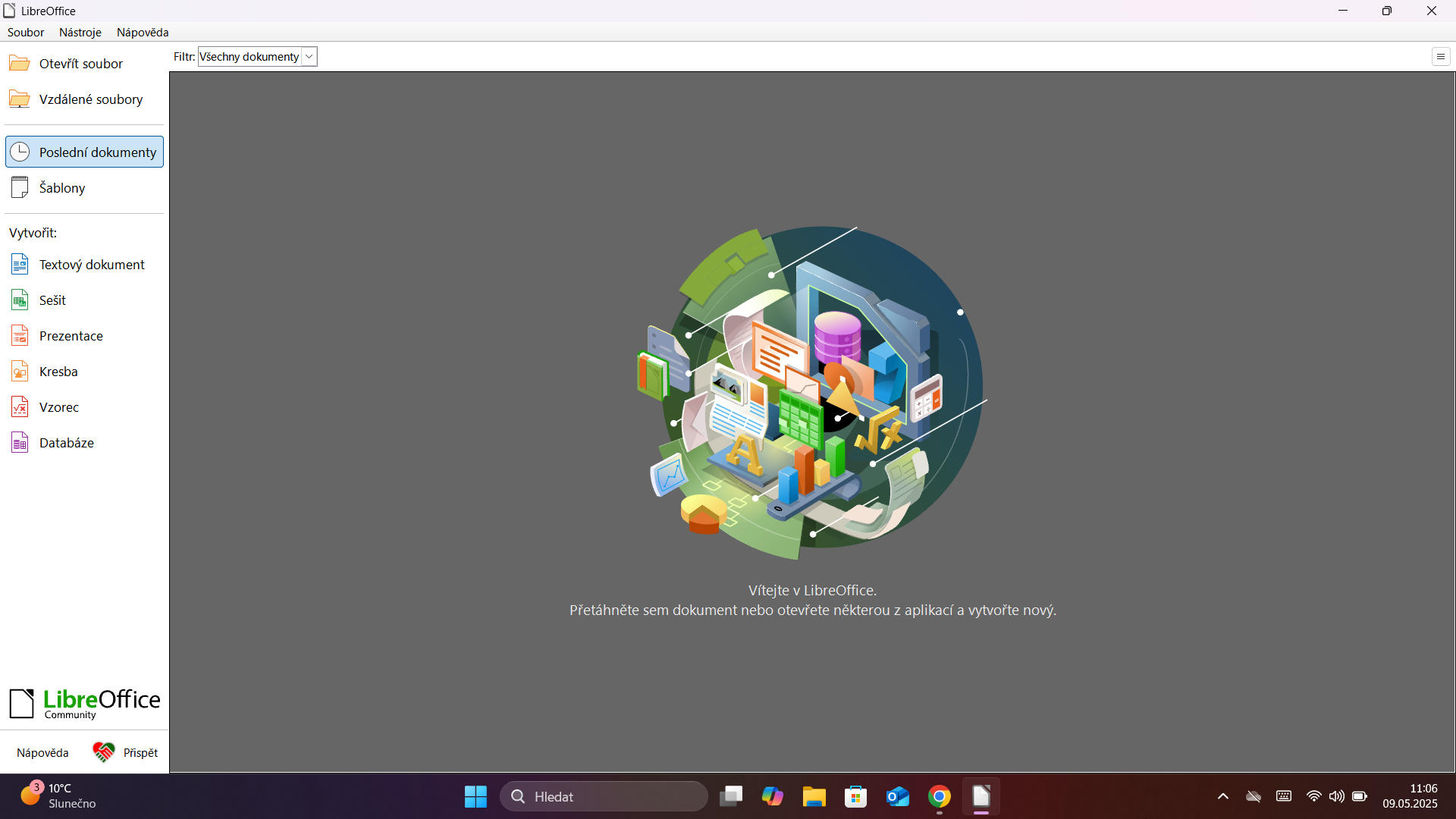 Ukázka aplikace LibreOffice - Využívání aplikací na PC