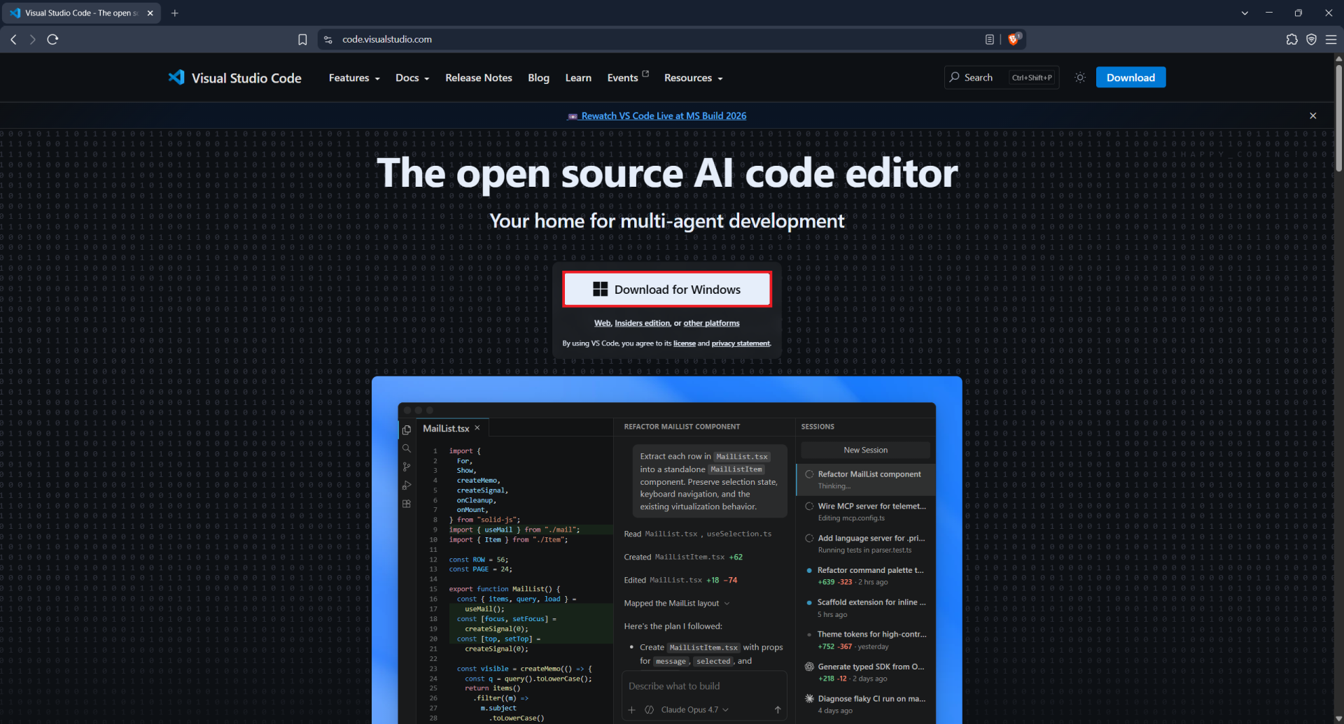 Stažení Visual Studio Code - Vibe coding a agentic coding - Vývoj aplikací s AI