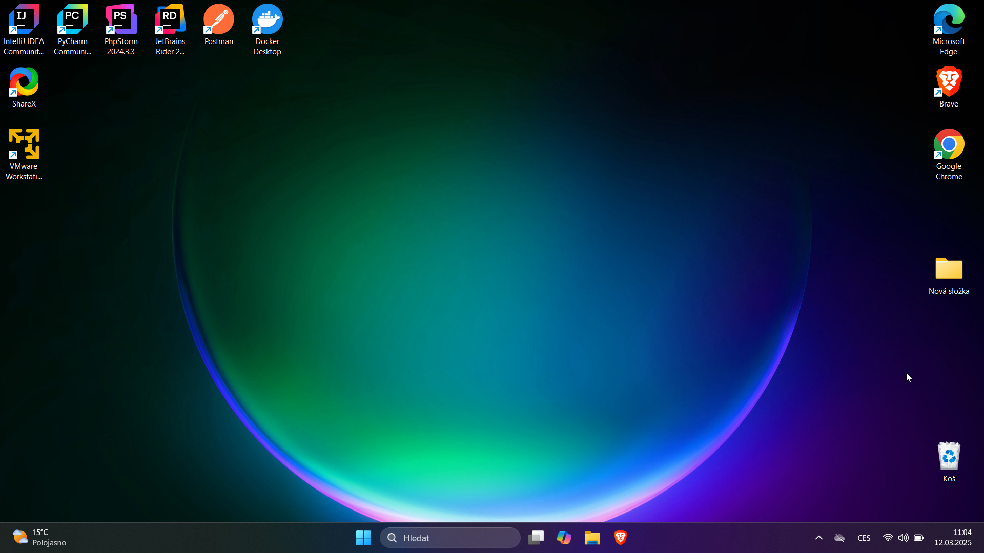 Obrazovka plochy - Základní ovládání PC