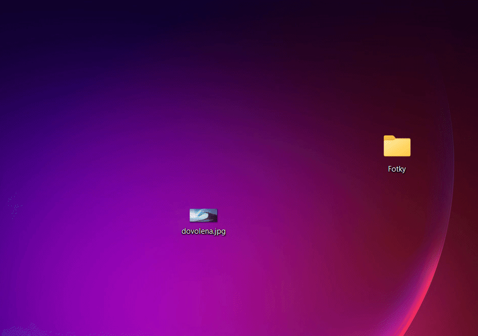 Kliknutí pravým tlačítkem - Základní ovládání PC