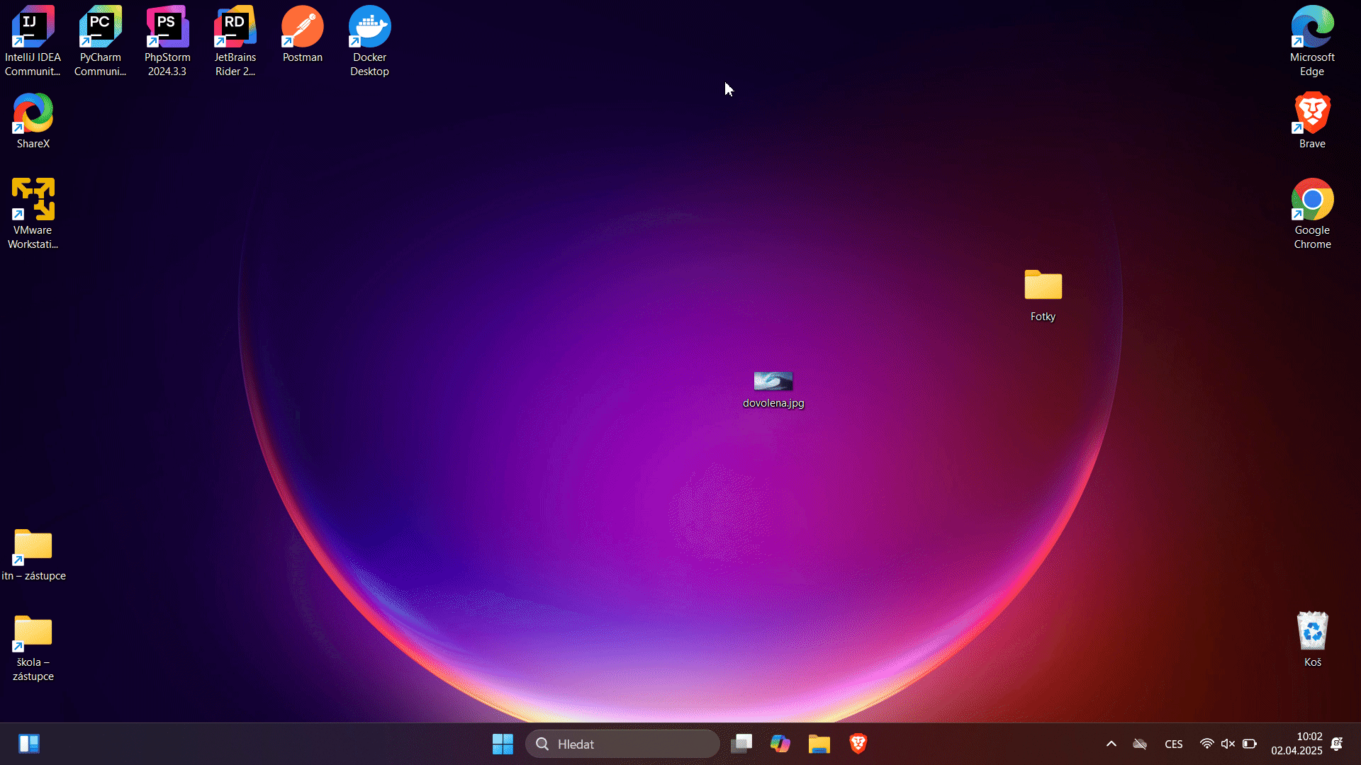 Označení více ikon - Základní ovládání PC