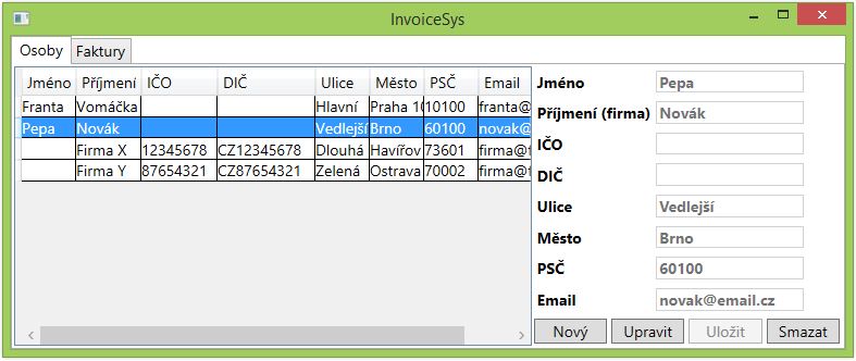 Styly a binding v C# .NET WPF - Databáze v C# - ADO.NET