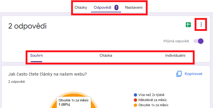 Odpovědi - Základy - Google Formuláře (Forms)