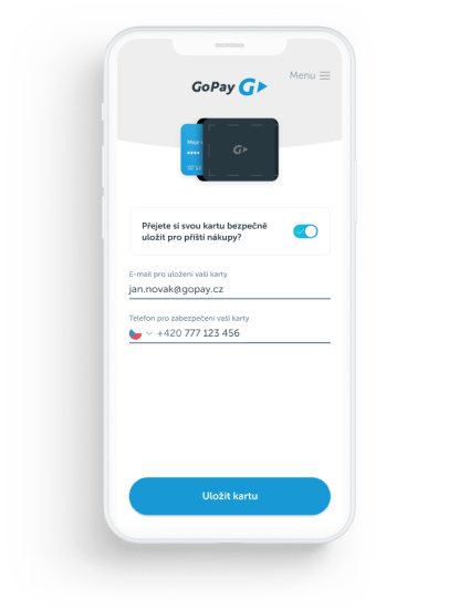 GoPay mobilní brána - PHP e-commerce