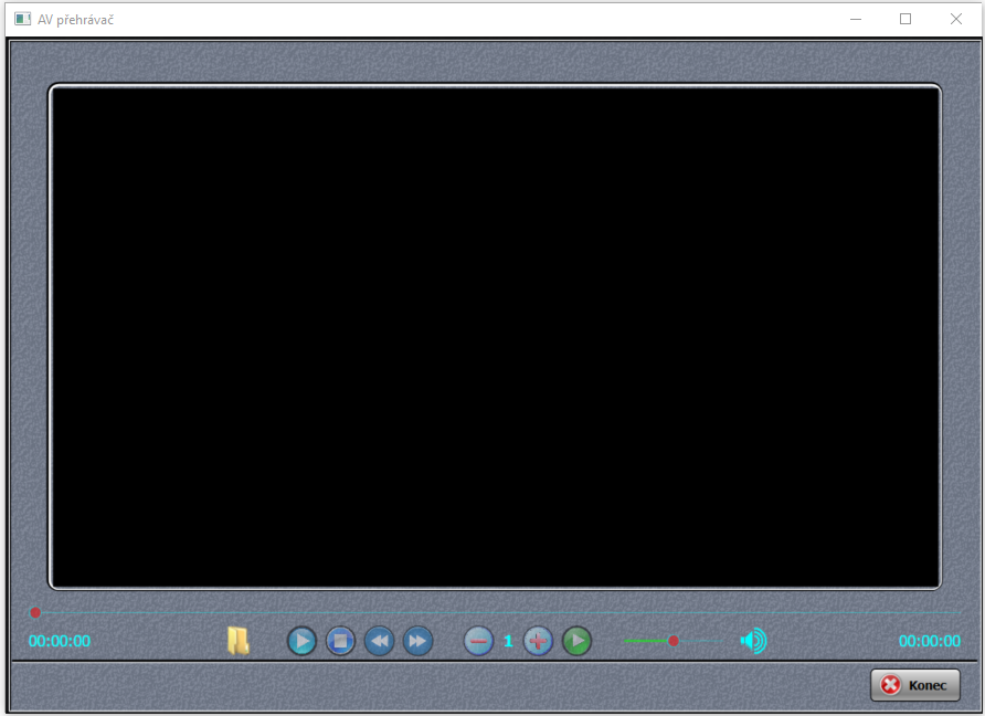 AVPřehravač – formulář - WPF - Okenní aplikace v C# .NET
