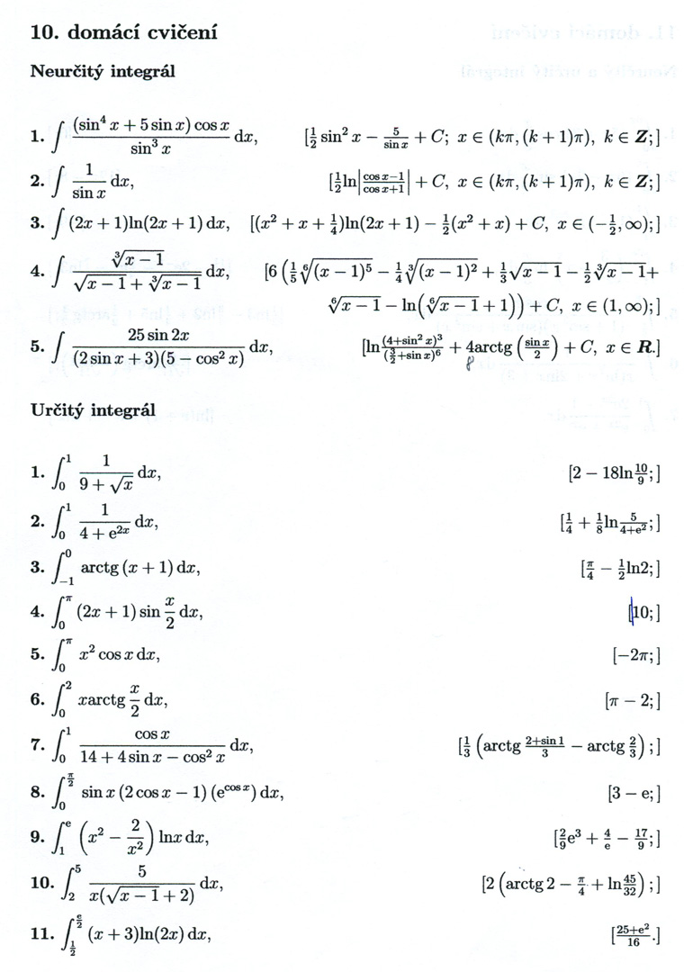 Matematická analýza – Určitý integrál