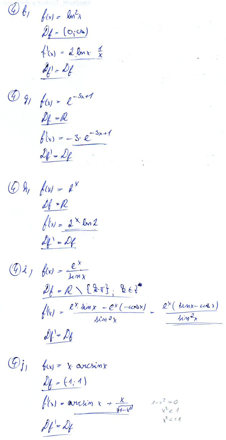 Matematická analýza – Spojitost funkce a derivace