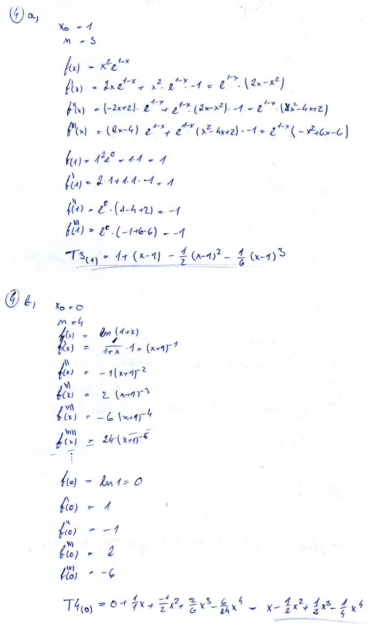 Matematická analýza – Opakování