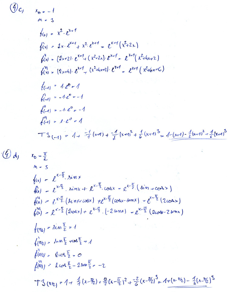 Matematická analýza – Opakování