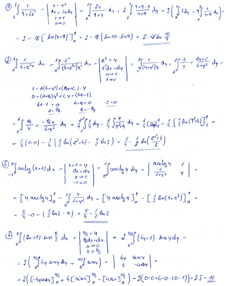 Matematická analýza – Určitý integrál