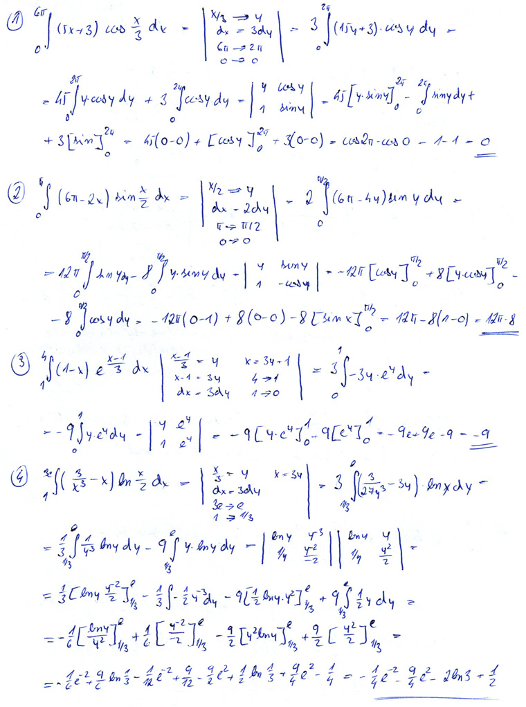 Matematická analýza – Neurčitý a určitý integrál