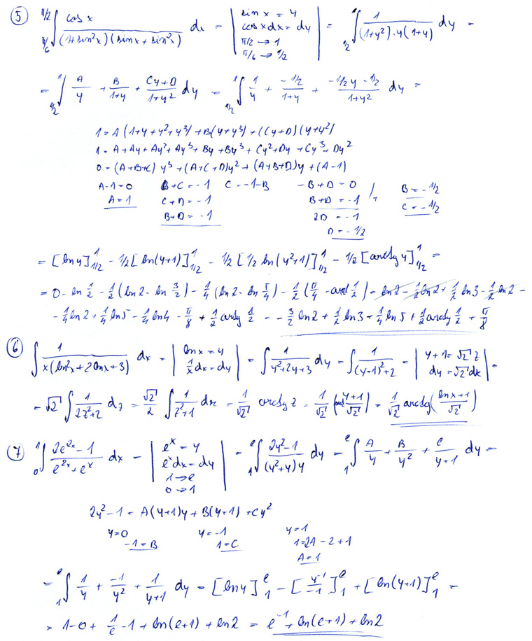 Matematická analýza – Neurčitý a určitý integrál